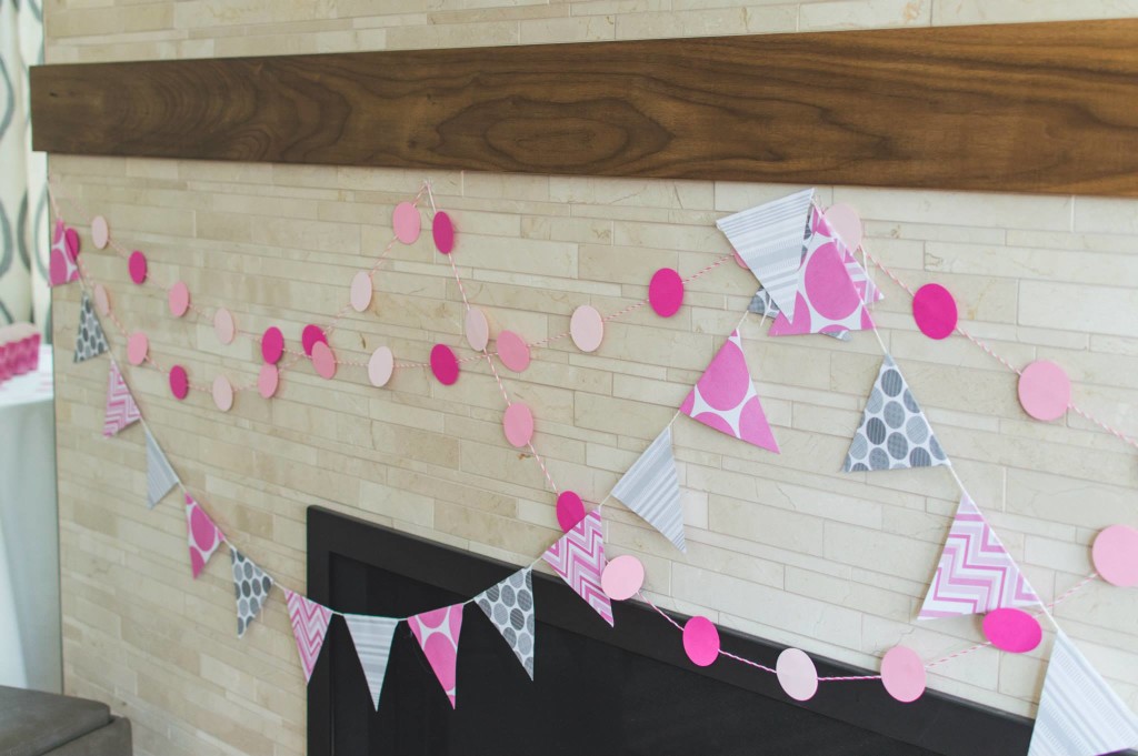 pendant banner  - Chevron Baby Shower