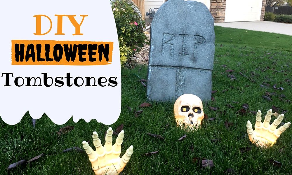 DIY Halloween Tombstones - Colorado Anne